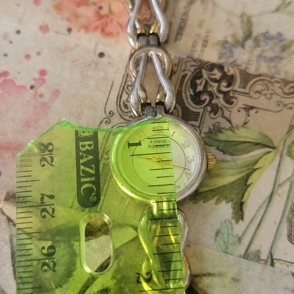 Vintage Anne Klein II Gold Tone Number Dial Watch Model 10/2357-59 Quartz - Picture 9 of 10